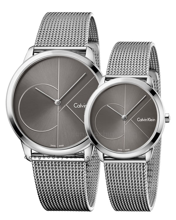 Calvin Klein Minimal Black Dial Silver Mesh Bracelet Watch for Women - K3M22123 Buy Now By Calvin Klein