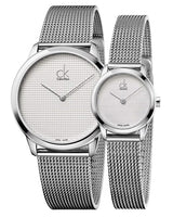 Calvin Klein Minimal White Dial Silver Mesh Bracelet Watch for Women - K3M2312Y Buy Now By Calvin Klein