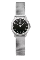 Calvin Klein Minimal Black Dial Silver Mesh Bracelet Watch for Women - K3M53151 Buy Now By Calvin Klein