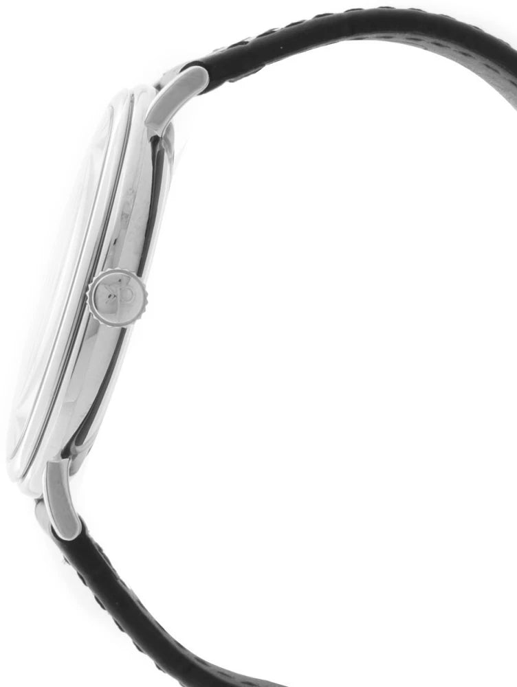 Calvin Klein Surround Black Dial Black Leather Strap Watch for Men - K3W211C1 Buy Now By Calvin Klein