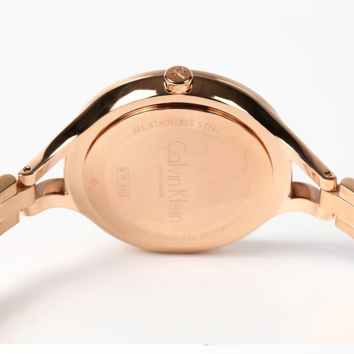 Calvin Klein Graphic Silver Dial Rose Gold Steel Strap Watch for Women - K7E23646 Buy Now By Calvin Klein