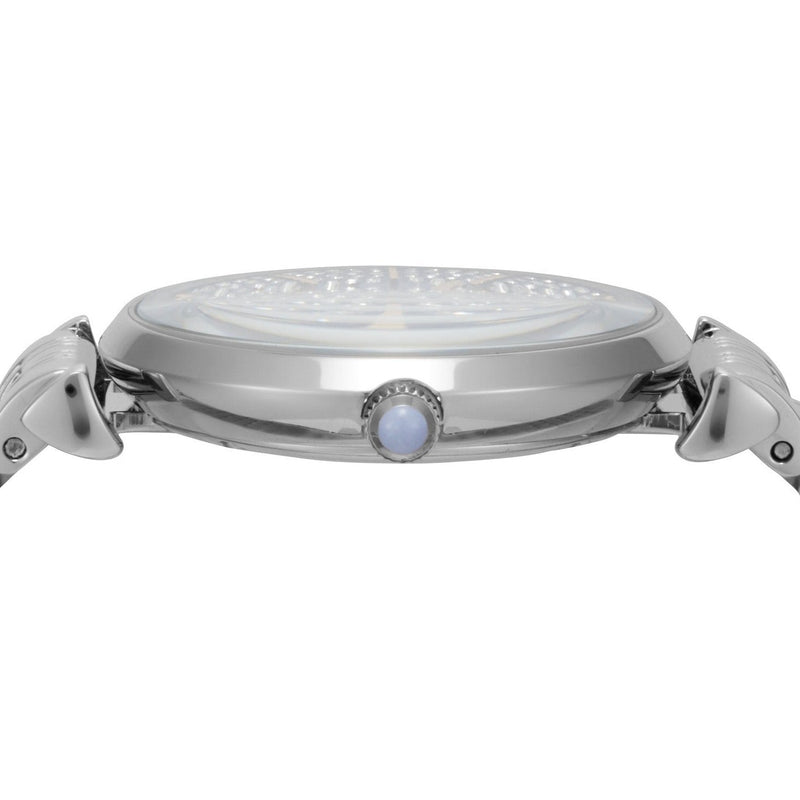 Emporio Armani Gianni T-Bar Quartz Blue Dial Silver Steel Strap Watch For Women - AR11594 Buy Now By Emporio Armani