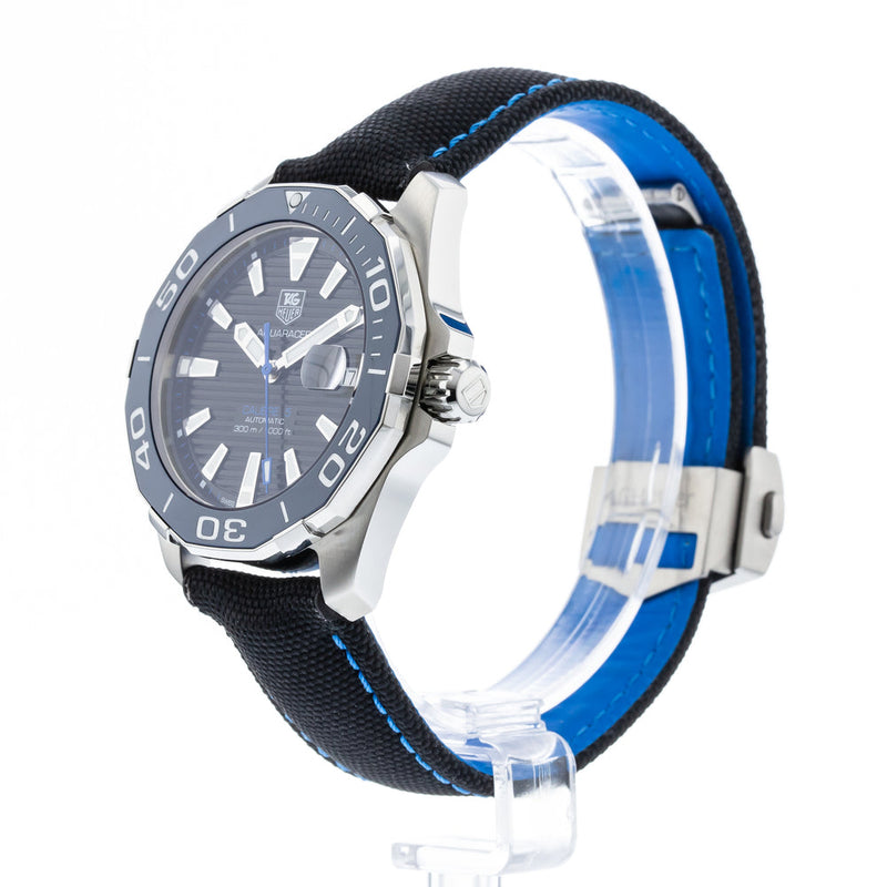 Shop Tag Heuer Aquaracer Blue Dial Watch for Men - WAY211B.FC6363 in USA