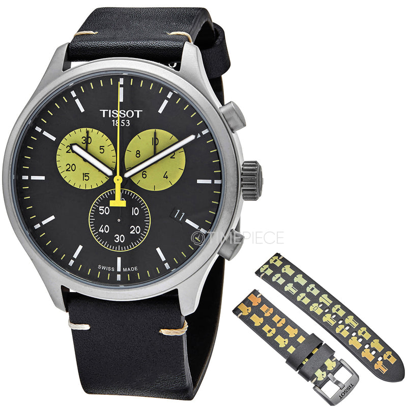 Tissot Chrono XL Tour De France Special Edition Black Dial Black Leather Strap Watch for Men - T116.617.36.051.11 Buy Now By Tissot