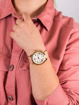 Fossil Cecile White Dial Beige Leather Strap Watch for Women - AM4532 Buy Now By Fossil