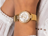 Guess Muse Crystals White Dial Rose Gold Steel Strap Watch For Women - W1008L2 Buy Now By Guess