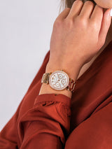 Michael Kors Parker White Dial Rose Gold Steel Strap Watch for Women - MK5616 Buy Now By Michael Kors