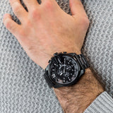 Diesel Mega Chief Chronograph Black Dial Black Steel Strap Watch For Men - DZ4283 Buy Now By Diesel