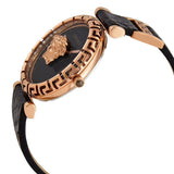 Versace Palazzo Empire Greca Black Dial Black Leather Strap Watch for Women - VEDV00719 Buy Now By Versace