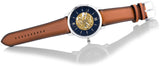 Fossil Neutra Automatic Luggage Skeleton Blue Dial Brown Leather Strap Watch for Men - ME3160 Buy Now By Fossil