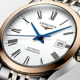 Longines Record Automatic 18K Pink Gold Watch for Men - L2.821.5.11.7 Buy Now By Longines