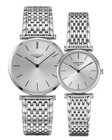 Shop Longines La Grande Classique De Longines Silver Dial Silver Steel Strap Watch for Women - L4.755.4.72.6 in USA