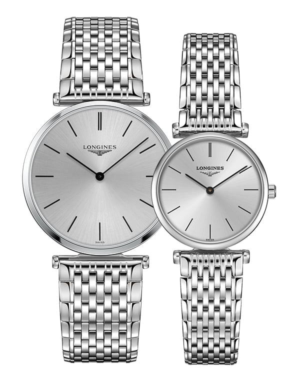 Shop Longines La Grande Classique De Longines Silver Dial Silver Steel Strap Watch for Women - L4.755.4.72.6 in USA