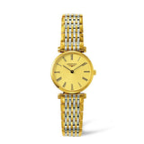 Shop Longines La Grande Classique de Longines Gold Dial Two Tone Steel Strap Watch for Women - L4.209.2.31.7 in USA