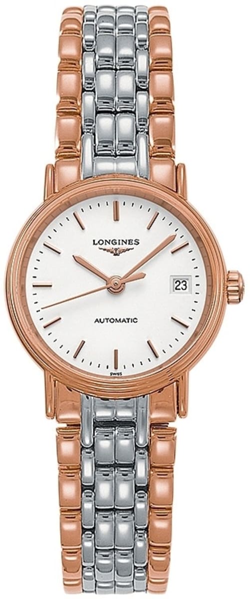 Shop Longines Presence 30mm Automatic Two Tone Watch for Women - L4.321.1.12.7 in USA