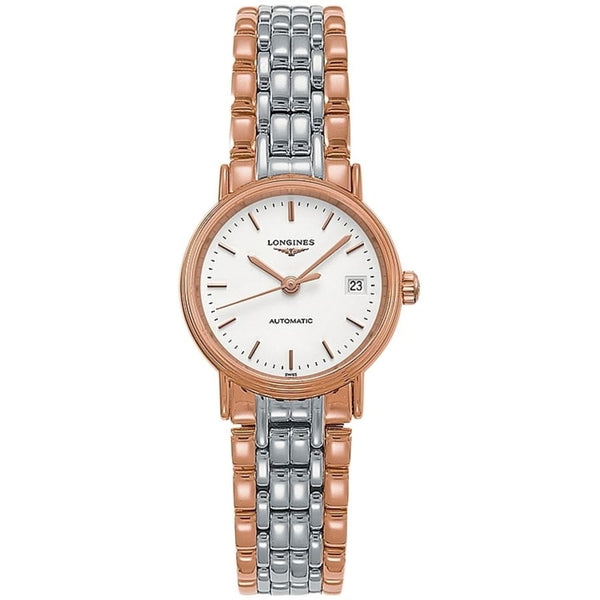 Shop Longines Presence 30mm Automatic Two Tone Watch for Women - L4.321.1.12.7 in USA