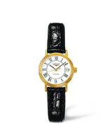 Shop Longines Presence Automatic White Dial Black Watch for Women - L4.321.2.11.2 in USA