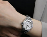 Shop Tag Heuer Aquaracer Mother of Pearl Dial Silver Steel Strap Watch for Women - WBD131A.BA0748 in USA