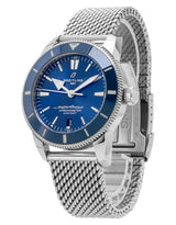 Breitling Superocean Heritage B20 Automatic 44 Blue Dial Silver Mesh Bracelet Watch for Men - AB2030161C1A1 Buy Now By Breitling