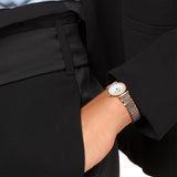 Shop Longines La Grande Classique De Longines Diamonds Mother of Pearl Dial Two Tone Mesh Bracelet Watch for Women - L4.209.1.97.7 in USA