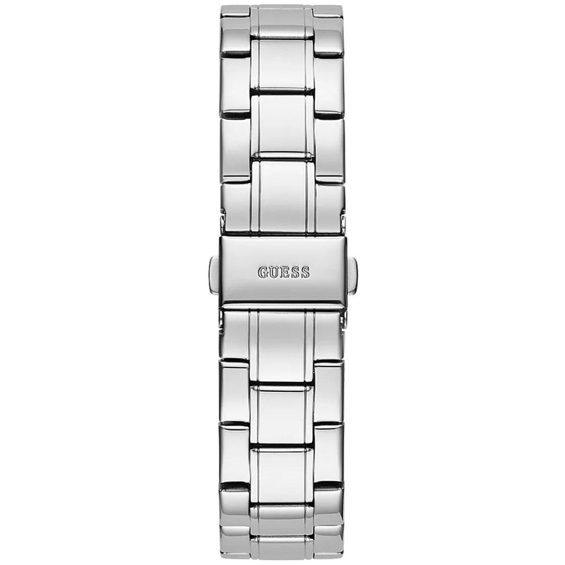 Guess Sparkler Diamonds Silver Dial Silver Steel Strap Watch for Women - GW0111L1 Buy Now By Guess