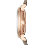 Marc Jacobs Baker Grey Dial Grey Leather Strap Watch for Women - MBM1318 Buy Now By Marc Jacobs