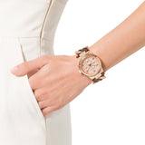 Michael Kors Runway Rose Gold Dial Rose Gold Steel Strap Watch for Women - MK3247 Buy Now By Michael Kors