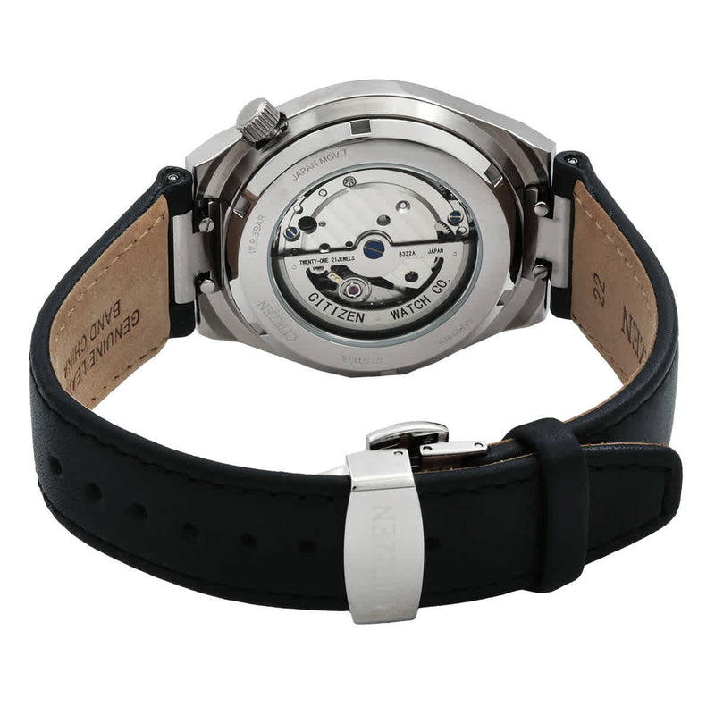 Citizen Tsuyosa Automatic Grey Dial Black Leather Strap Watch for Men - NK5010-01H Buy Now By Citizen