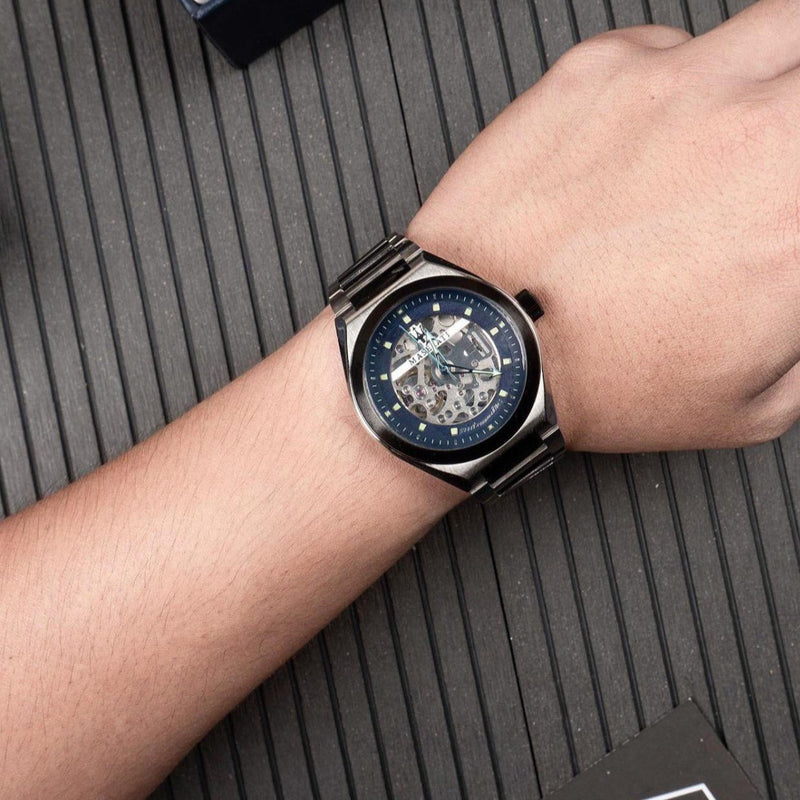 Maserati Triconic Automatic Skeleton Blue Dial Watch For Men - R8823139001 Buy Now By Maserati