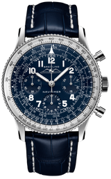 Breitling Navitimer 1959 Edition Blue Dial Blue Leather Strap Watch for Men - LB0910211C1P1
