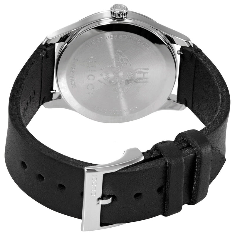 Shop Gucci G Timeless Quartz Green & Red Dial Black Leather Strap Watch For Men - YA1264149 in USA