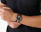 Michael Kors Lexington Quartz Black Dial Two Tone Steel Strap Watch For Men - MK8948 Buy Now By Michael Kors