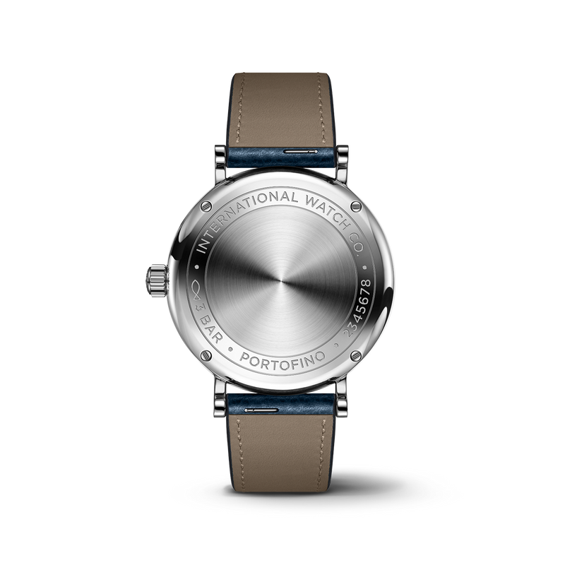 IWC Portofino Automatic Silver Dial Blue Leather Strap Watch for Women - IW357411 Buy Now By IWC