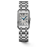 Shop Longines Dolcevita Diamonds Silver Dial Silver Steel Strap Watch for Women - L5.258.0.71.6 in USA