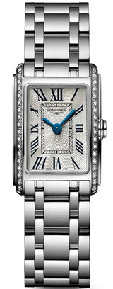 Shop Longines Dolcevita Diamonds Silver Dial Silver Steel Strap Watch for Women - L5.258.0.71.6 in USA
