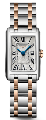 Longines Dolcevita 18K Gold Silver Dial Two Tone Steel Strap Watch for Women - L5.258.5.71.7 Buy Now By Longines