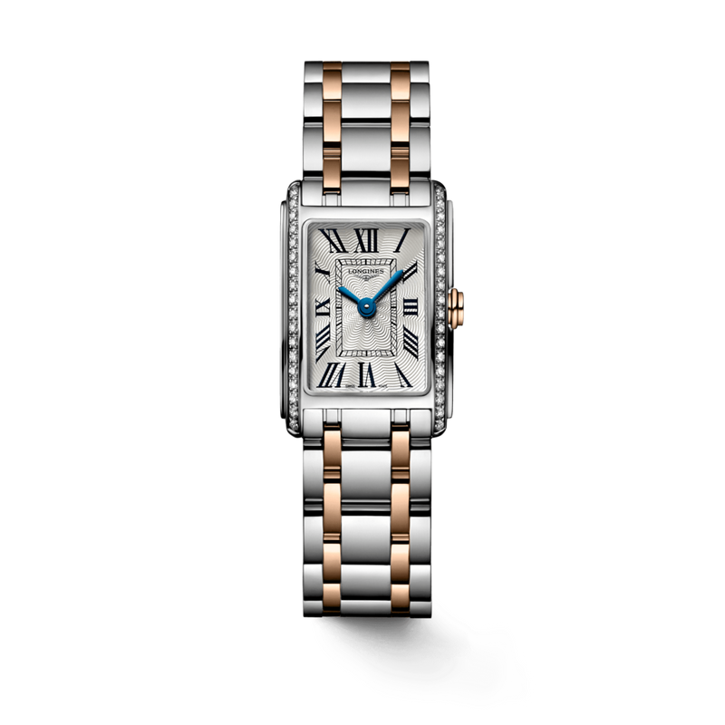 Longines Dolcevita Diamonds White Dial Two Tone Steel Strap Watch for Women - L5.258.5.79.7 Buy Now By Longines
