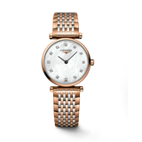 Shop Longines La Grande Classique De Longines Diamonds Mother of Pearl Dial Two Tone Mesh Bracelet Watch for Women - L4.209.1.97.7 in USA