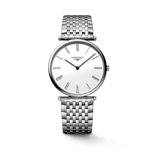 Shop Longines La Grande Classique De Longines Silver Dial Silver Steel Strap Watch for Women - L4.755.4.72.6 in USA