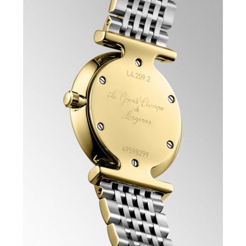 Shop Longines La Grande Classique de Longines Gold Dial Two Tone Steel Strap Watch for Women - L4.209.2.31.7 in USA