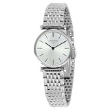 Shop Longines La Grande Classique De Longines Silver Dial Silver Mesh Bracelet Watch for Women - L4.209.4.72.6 in USA