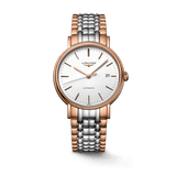 Longines Presence 38.5mm Automatic White Dial Two Tone Steel Strap Watch for Men - L4.921.1.12.7 Buy Now By Longines