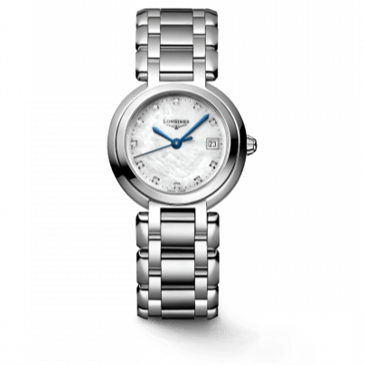 Longines PrimaLuna Mother of Pearl Dial Silver Steel Strap Watch for Women - L8.110.4.87.6 Buy Now By Longines