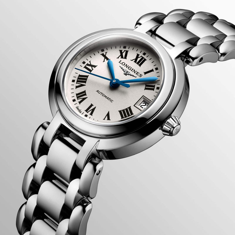 Longines PrimaLuna White Dial Silver Steel Strap Watch for Women - L8.110.4.71.6 Buy Now By Longines