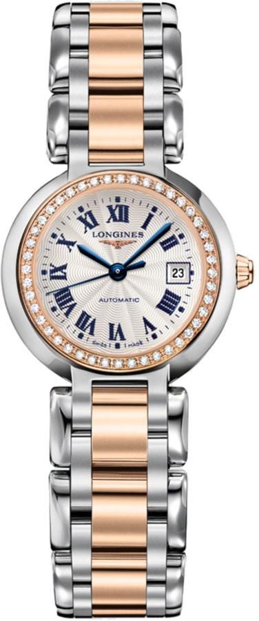 Longines PrimaLuna Automatic Diamond 26.5mm Silver Dial Two Tone Steel Strap Watch for Women - L8.111.5.79.6 Buy Now By Longines