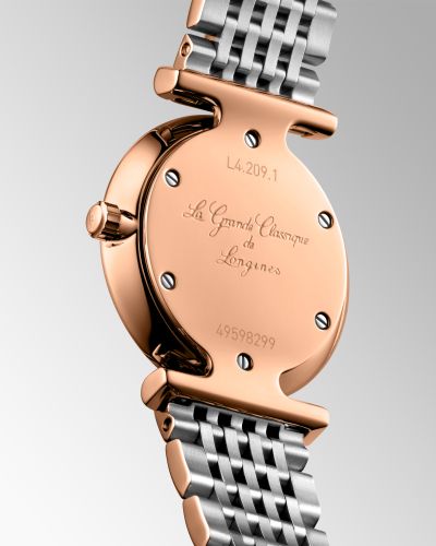 Shop Longines La Grande Classique De Longines Diamonds Mother of Pearl Dial Two Tone Mesh Bracelet Watch for Women - L4.209.1.97.7 in USA