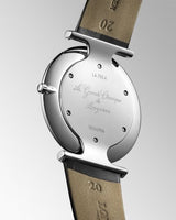 Shop Longines La Grande Classique De Longines White Dial Black Leather Strap Watch for Women - L4.755.4.11.2 in USA