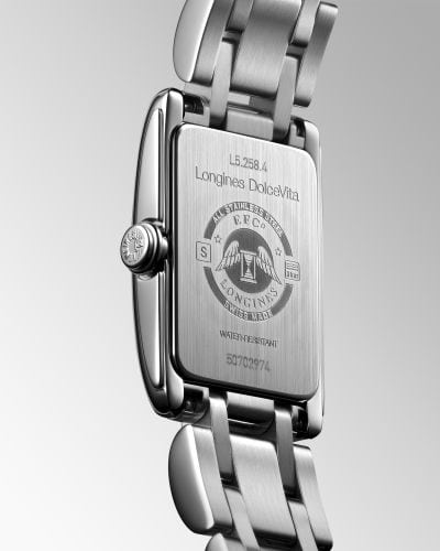 Shop Longines Dolcevita White Dial Silver Steel Strap Watch for Women - L5.258.4.71.6 in USA