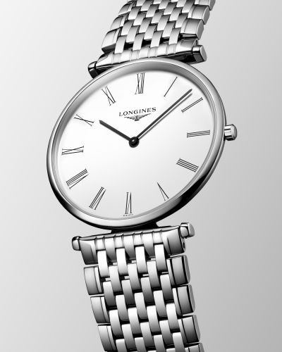 Shop Longines La Grande Classique De Longines Silver Dial Silver Steel Strap Watch for Women - L4.755.4.72.6 in USA