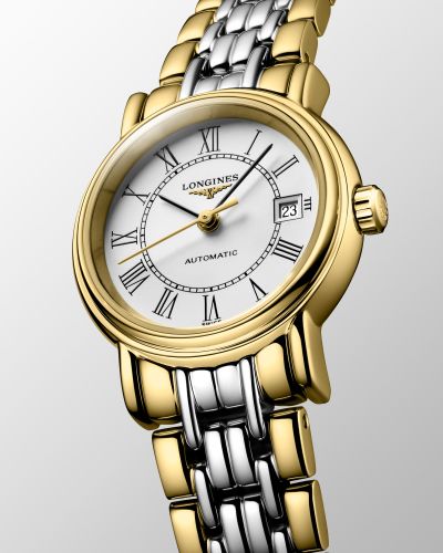 Longines Presence 25.5mm Automatic White Dial Two Tone Steel Strap Watch for Women - L4.321.2.11.7 Buy Now By Longines